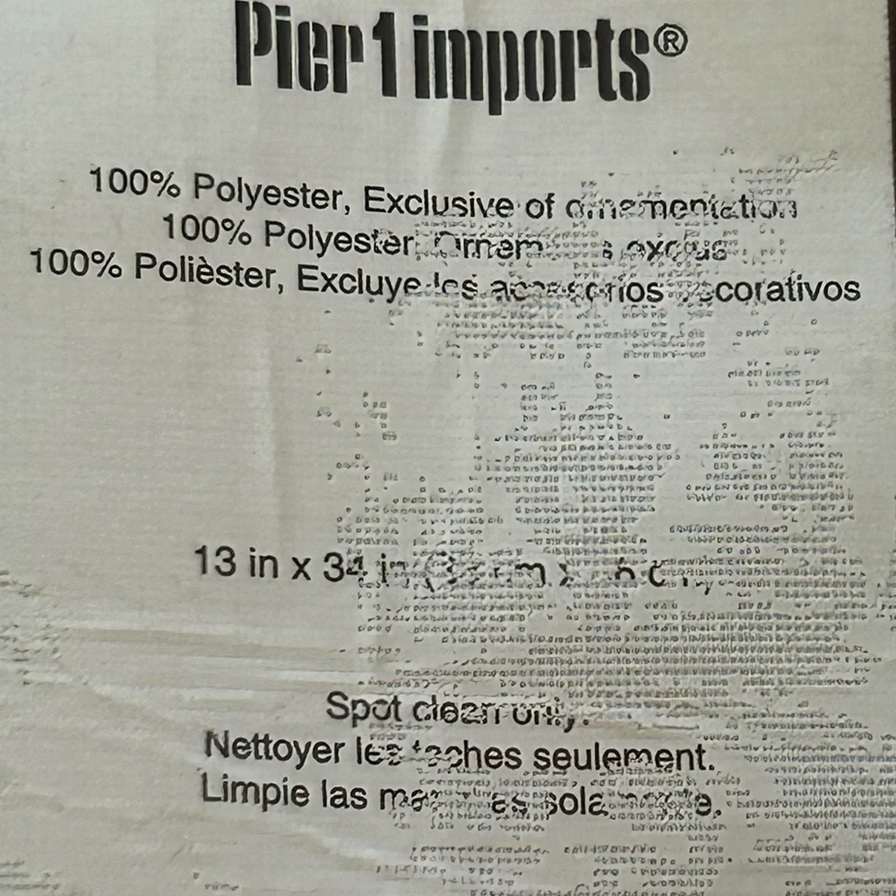 Pier 1 Imports Beaded Floral Table Runner